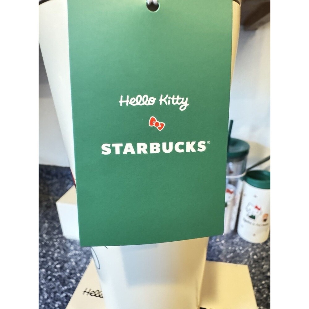 Hello Kitty x Starbucks Stainless Steel Tumbler 26oz Limited Edition 2025 - Picture 2 of 4